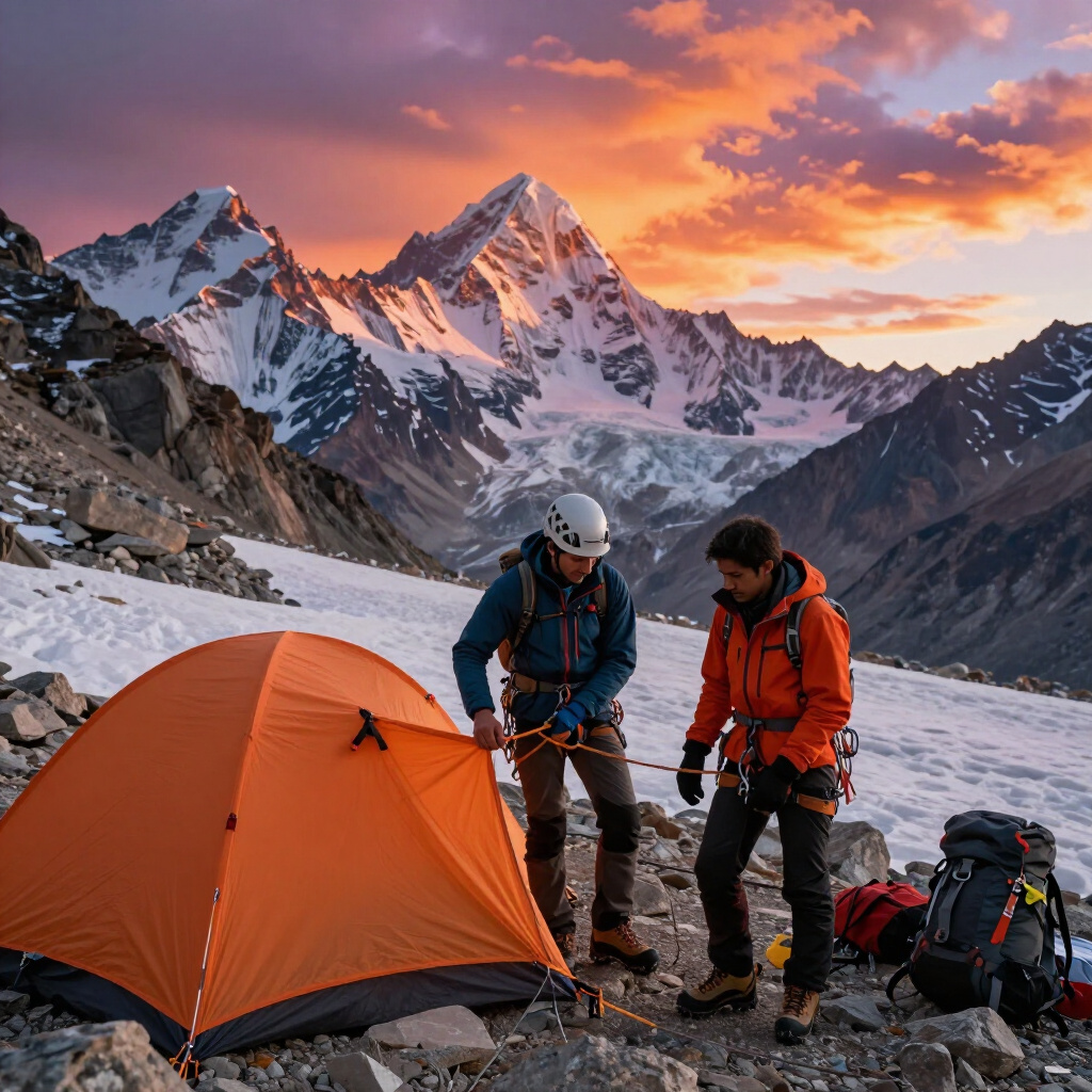 Winter Karakoram terrain